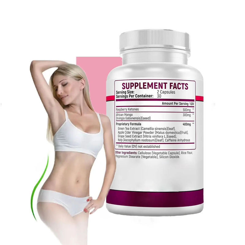 Brûleur de graisse personnalisé pour le ventre plat Pilules minces Capsules pour stimuler le métabolisme Soutien à la perte de poids