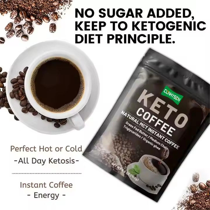 Marque privée Keto Perte de poids Café Contrôle du régime MCT Remplacement des repas
