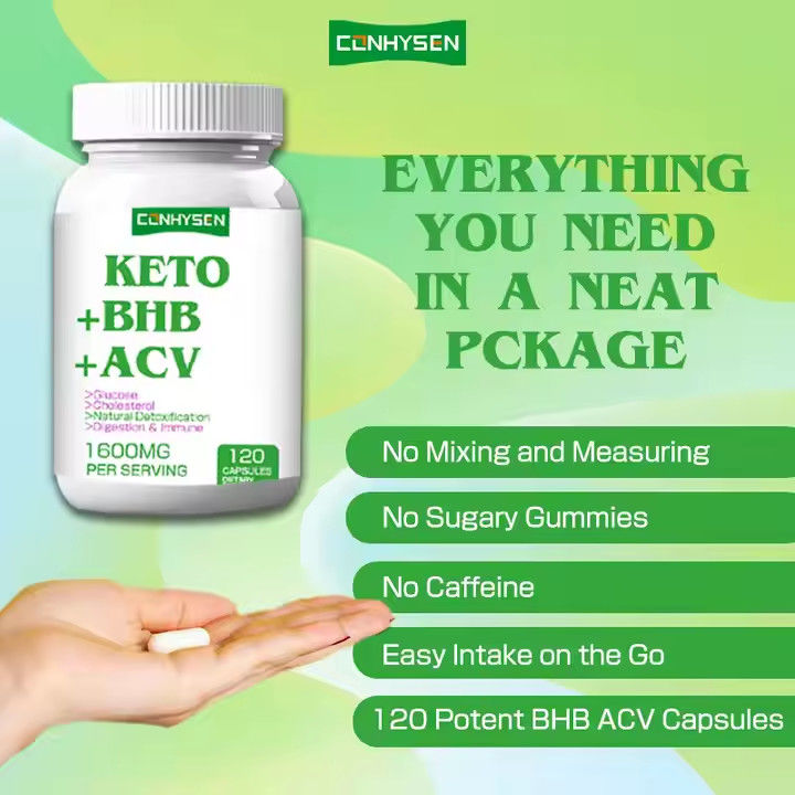OEM ODM Capsules Keto Perte de poids Riche en BHB ACV Soutien à la gestion du corps en gros
