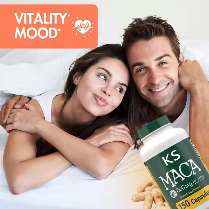 Capsules de racine de maca soutien énergétique immunitaire homme énergie organique pilules d'amélioration masculine