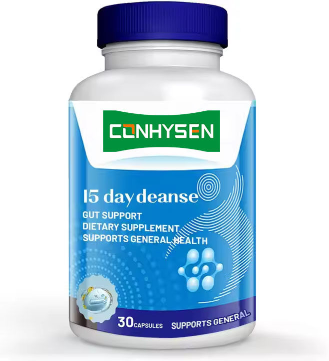 Marque privée 15 jours capsules de nettoyage de l' intestin pour la santé digestive et santé intestinale