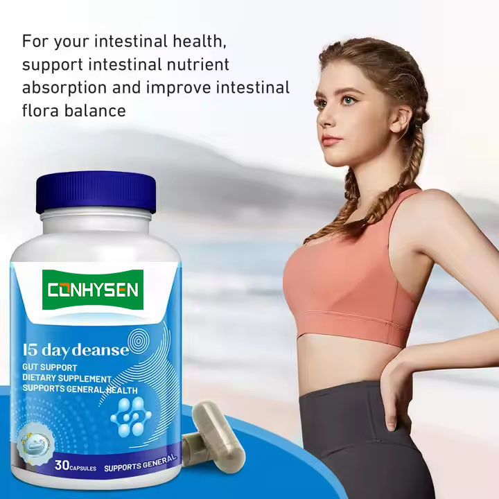 Marque privée 15 jours capsules de nettoyage de l' intestin pour la santé digestive et santé intestinale