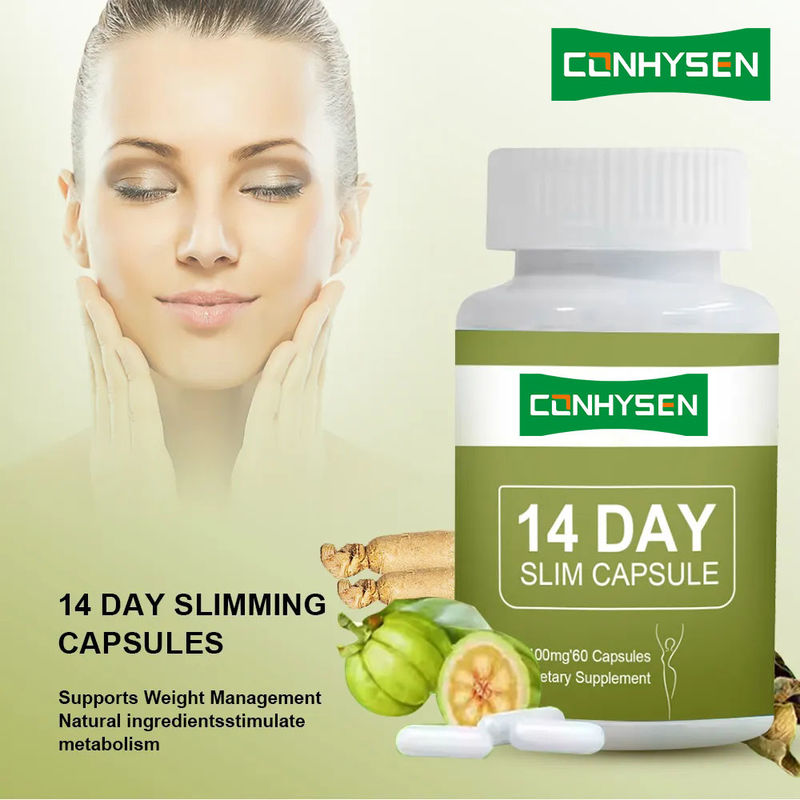 Marque privée 14 jours capsules de perte de poids Detox Ventre plat rapide avec Garcinia Cambogia pilules