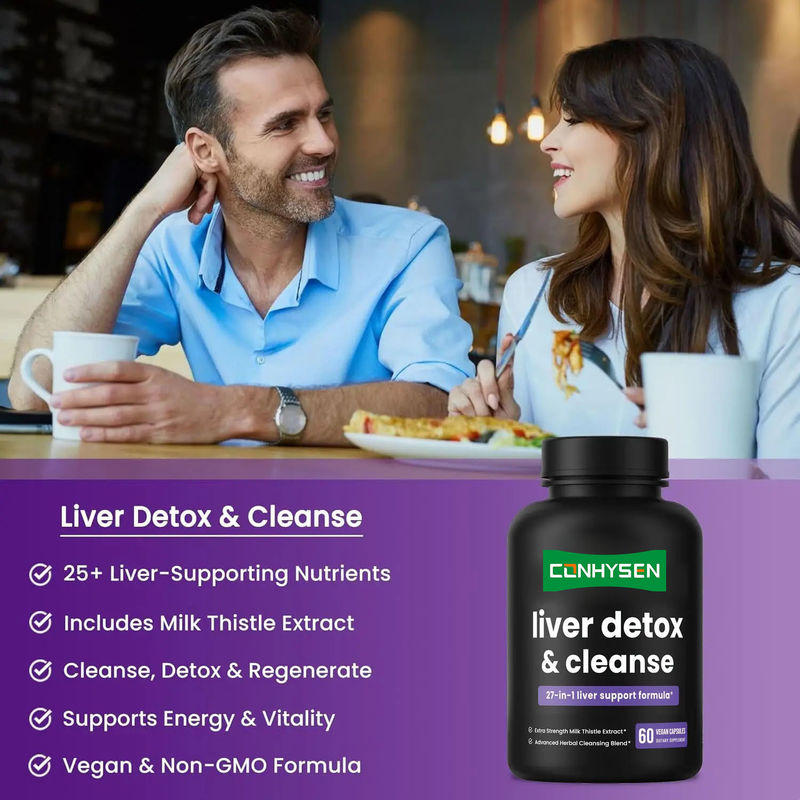 Extrait de graines de chardon-Marie Capsules minceur Détox hépatique et nettoyant Capsules saveur personnalisée
