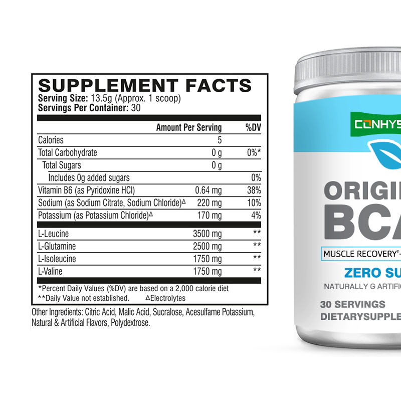 Poudre de BCAA pour la récupération musculaire après l' entraînement