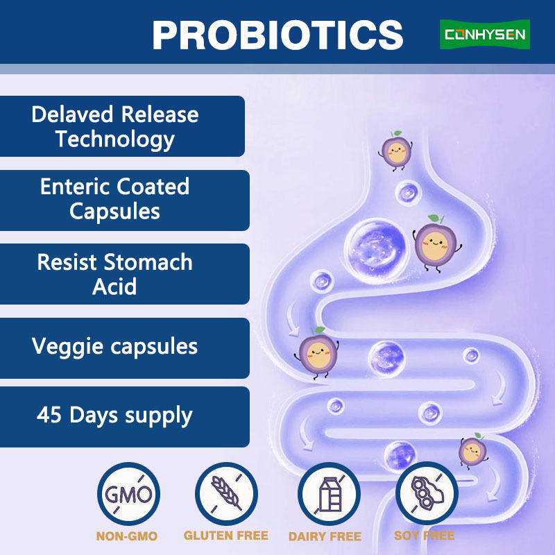 La production d'usine de capsules prébiotiques 5 en 1 améliore la santé digestive