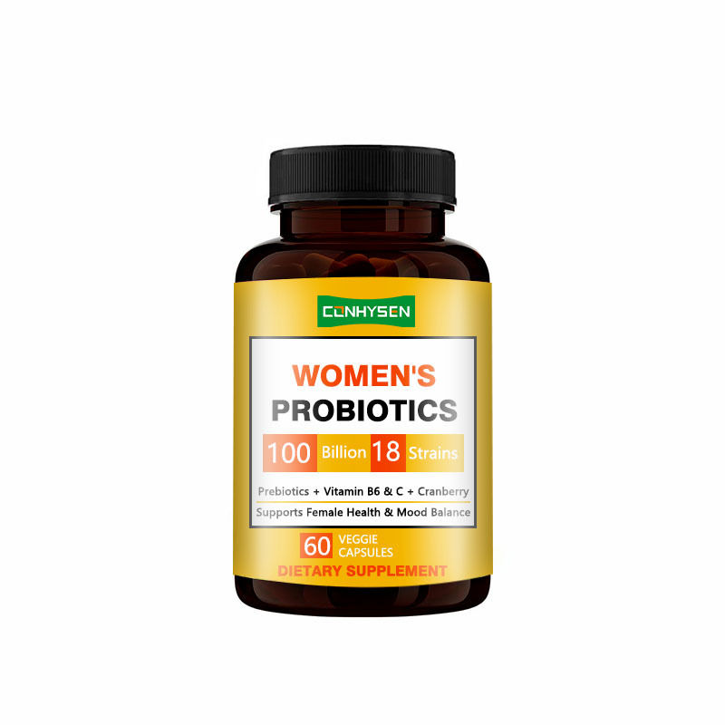 Gélules de probiotiques pour femmes OEM / ODM Optimisent la flore vaginale Non OGM Premium 5-en-1 pour femmes