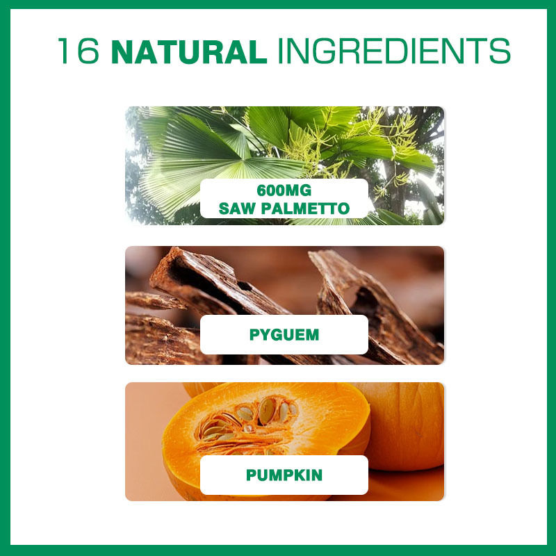 Capsules pour la prostate Ultimate avec 16 ingrédients naturels, pour la santé urinaire masculine de haute qualité