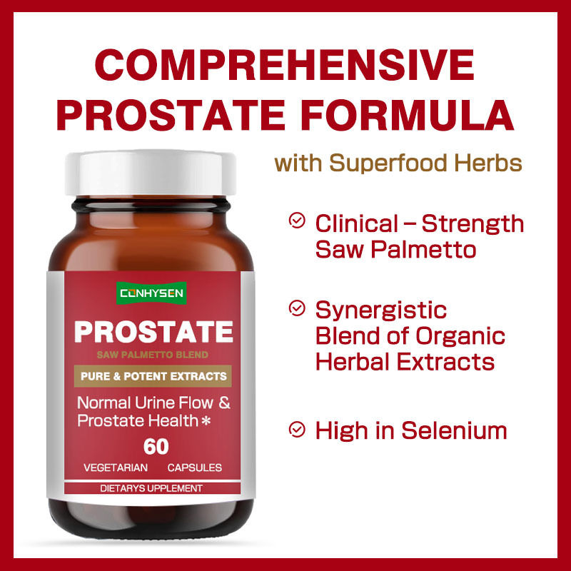 Capsules de Saw Palmetto Capsules de prostate soutient le flux urinaire normal chez les hommes