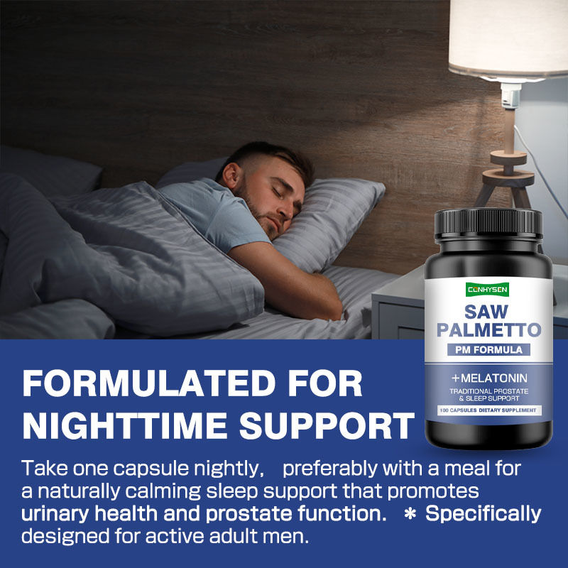 OEM/ODM Supplément végétalien de Saw Palmetto Capsules de Saw Palmetto pour réduire la fréquence de la miction