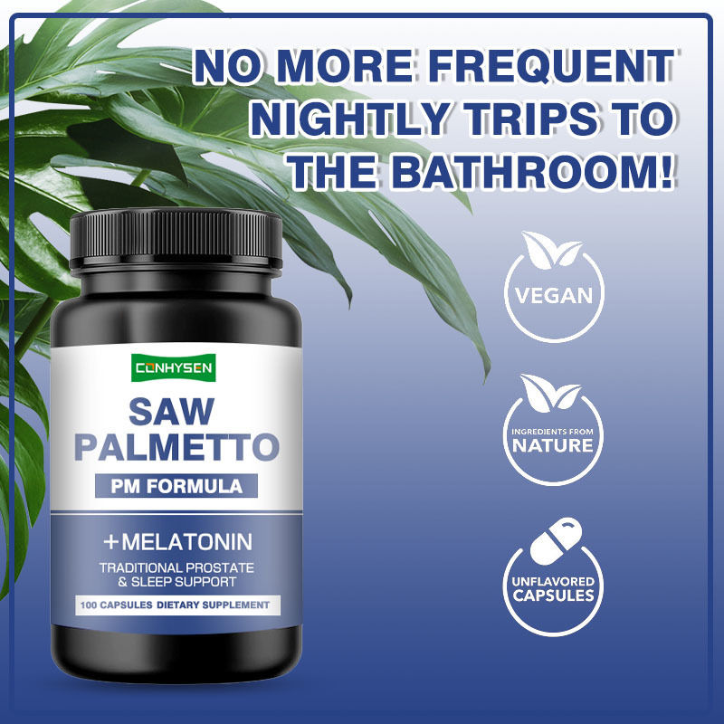 OEM/ODM Supplément végétalien de Saw Palmetto Capsules de Saw Palmetto pour réduire la fréquence de la miction
