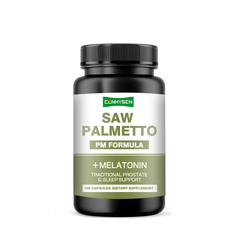 Gélules de Saw Palmetto Personnalisées Premium Soutiennent la Fonction Vésicale Capsules d'Extrait de Saw Palmetto Naturel