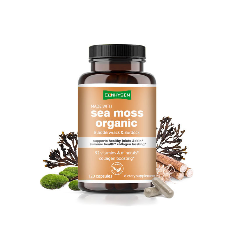 Capsules de mousse de mer biologique avec déchirure de la vessie