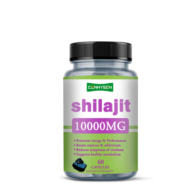 1000 mg de capsules de Shilajit pur Capsules de soins de santé favorisent l' énergie et la performance