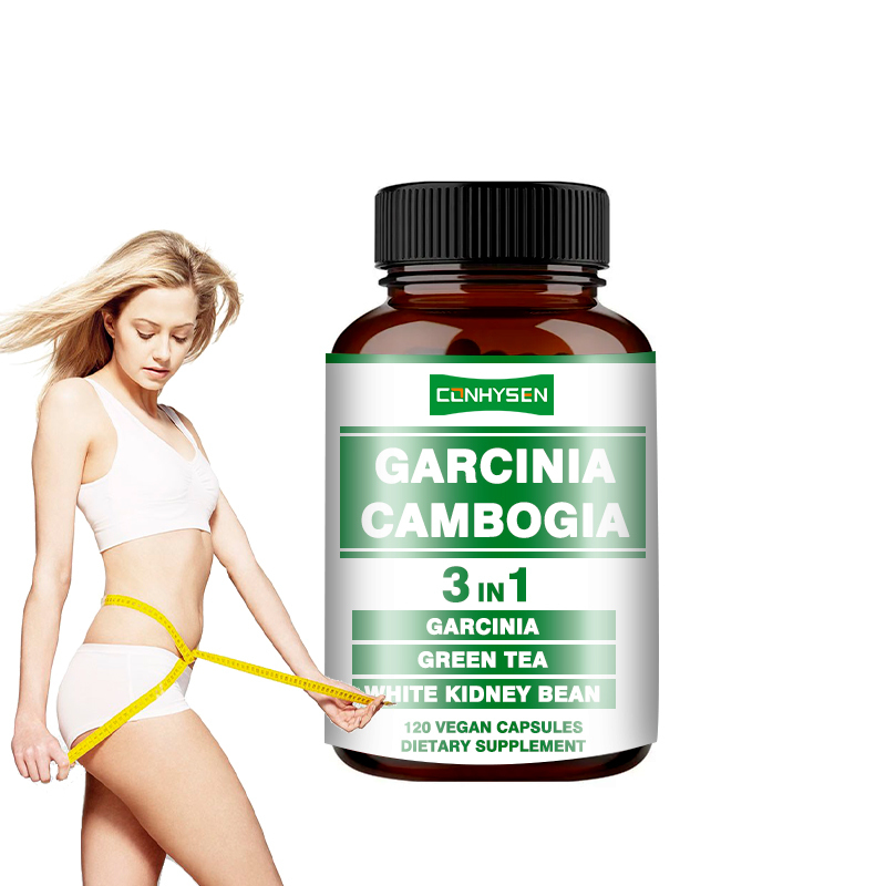 Capsules de Garcinia Cambogia en promotion 3-en-1, capsules végétaliennes favorisant la production d'énergie avec du thé vert