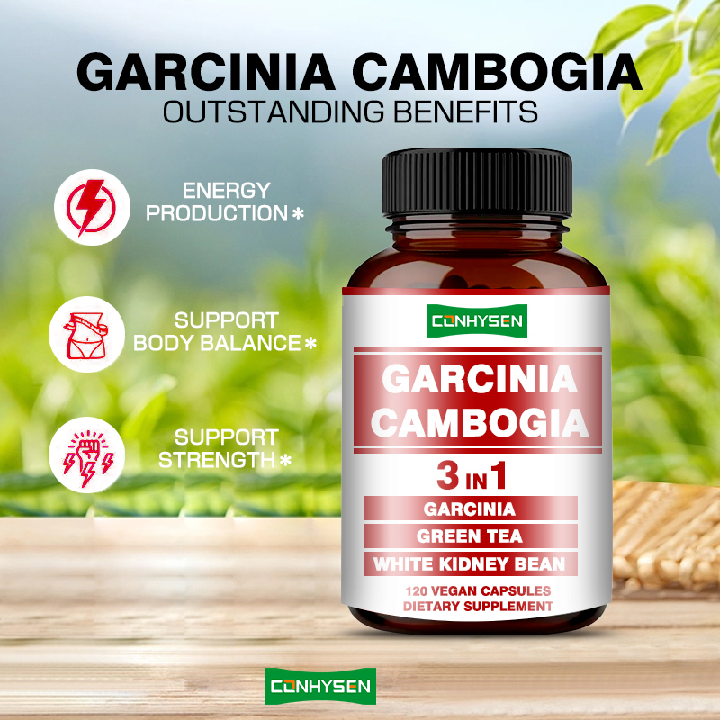 Gélules de Garcinia Cambogia de Haute Qualité - Complément Minceur 3-en-1 pour l'Équilibre Corporel