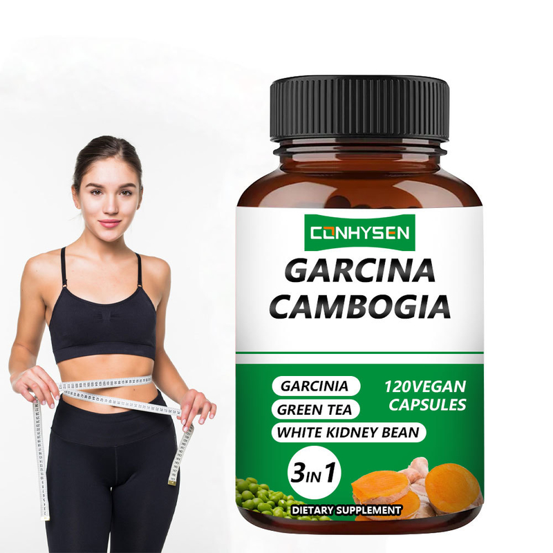 Capsules de Garcinia Cambogia 3-en-1 personnalisées soutiennent la force avec le haricot blanc