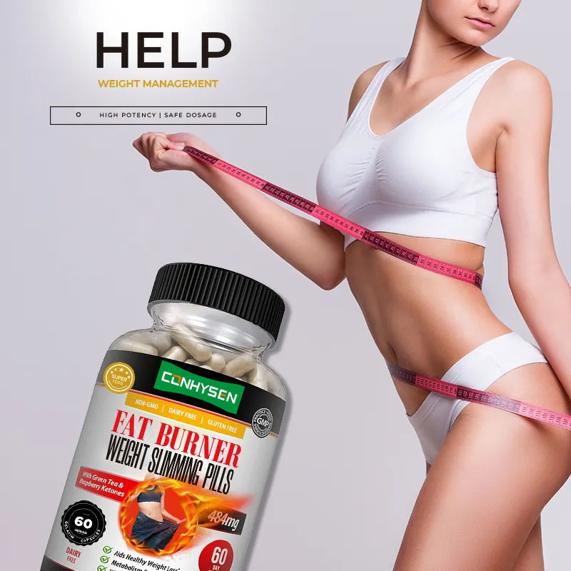 Capsules brûleur de graisse naturel premium avec thé vert et cétones de framboise pour la gestion du poids