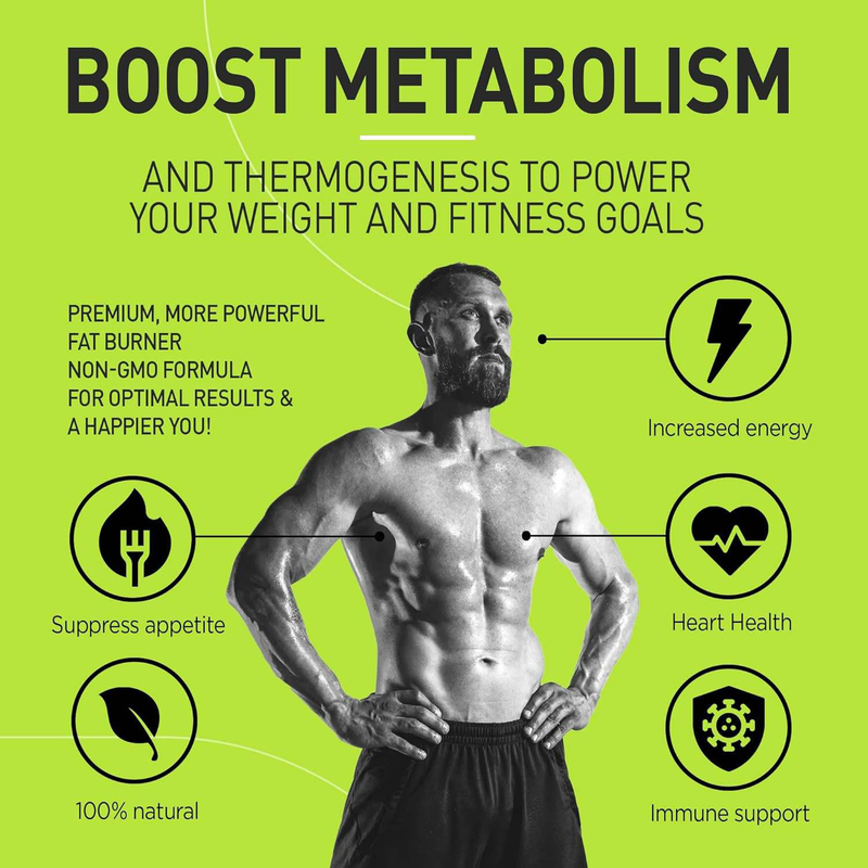 Complément alimentaire brûleur de graisse à l'extrait de thé vert premium en marque privée avec EGCG - Capsules naturelles pour un régime de perte de poids sain