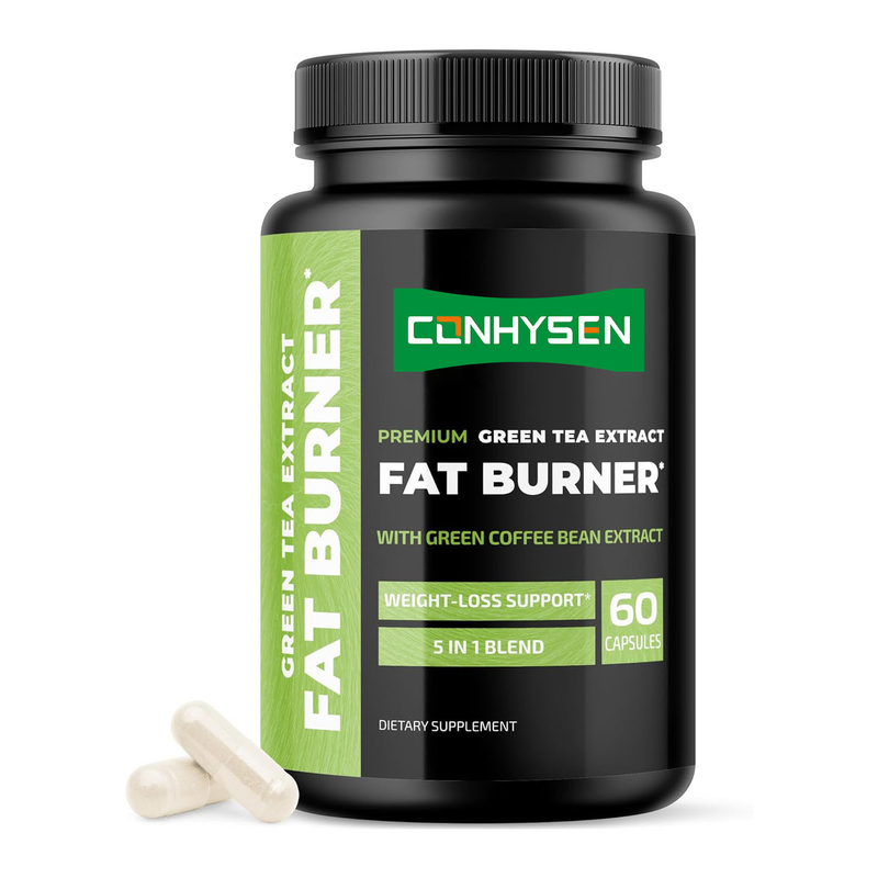 Mélange de brûleur de graisse 5 en 1 haut de gamme avec extrait de thé vert Garcinia Cambogia Raspberry Cétones Soutien naturel de perte de poids
