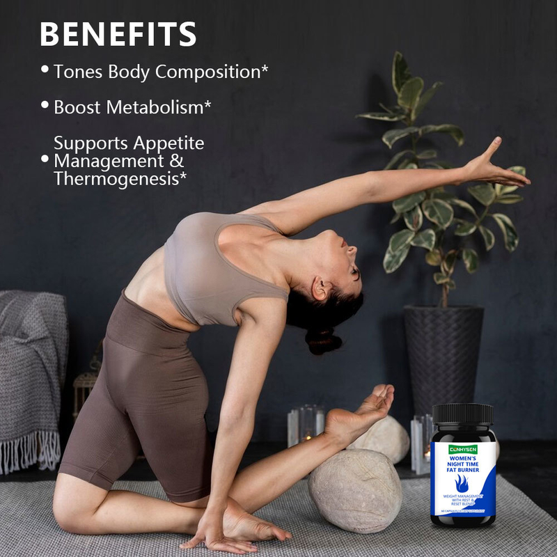 Capsules de brûleur de graisse de nuit pour femmes aide à calmer les nervosités pour la relaxation