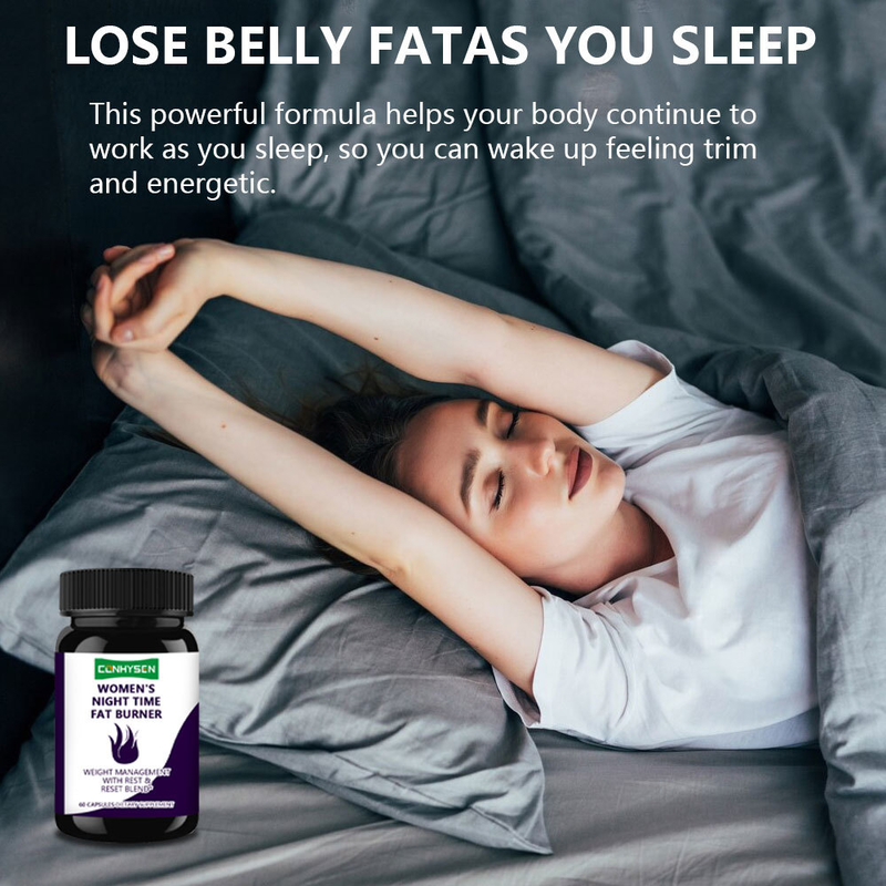 Capsules brûle-graisses nocturnes pour femmes en promotion, favorisent une pression artérielle saine et une humeur calme, capsules amincissantes
