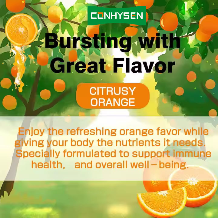 OEM ODM Vitamine C Gummies 60 Renforcer le système immunitaire Supplément de vitamine pour adultes