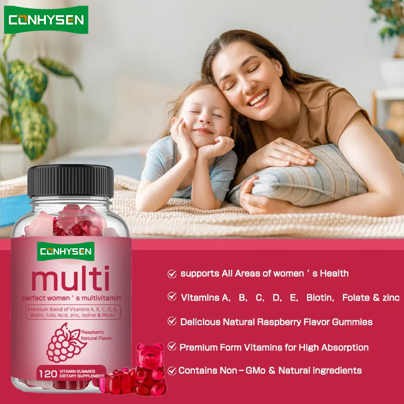 Gummies multivitamines vitamine B biotine femmes pour l'immunité santé supplément pour gummies vitamine C