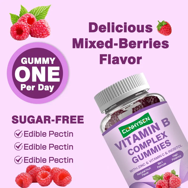 Vitamine B complexe gomme pour renforcer l' immunité Vitamine C Folat complément alimentaire Vitamine B