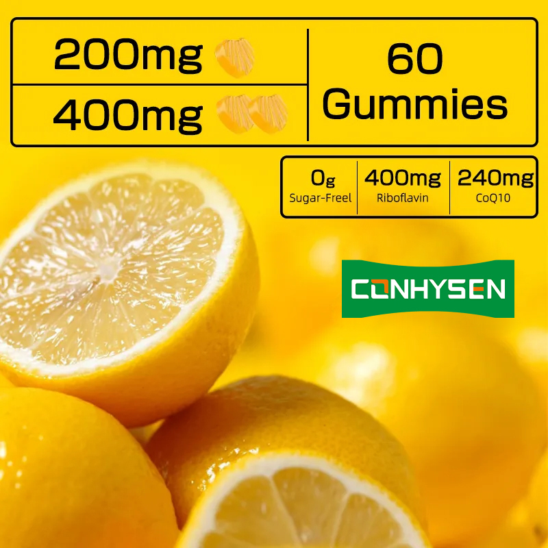 Vitamine B2 Les gommes stimulent le métabolisme énergétique, soutiennent la peau, protègent les yeux, protègent les cellules, sont végétaliennes, riboflavine
