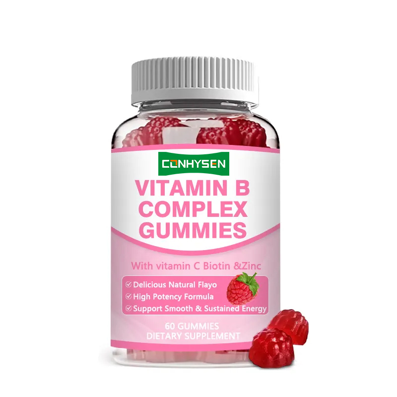 Gummies de complexe de vitamines B haute puissance B12 pour une énergie soutenue et un soutien immunitaire, compléments alimentaires