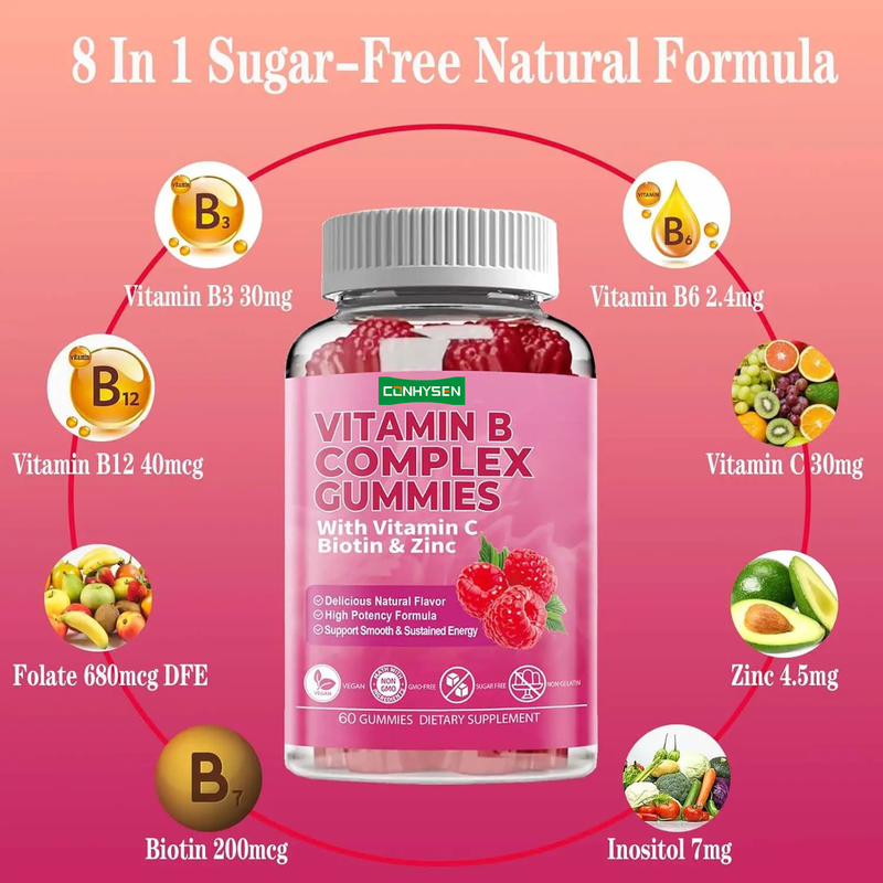 Les gommeuses à base de vitamine B6 à formule naturelle soutiennent un système immunitaire sain