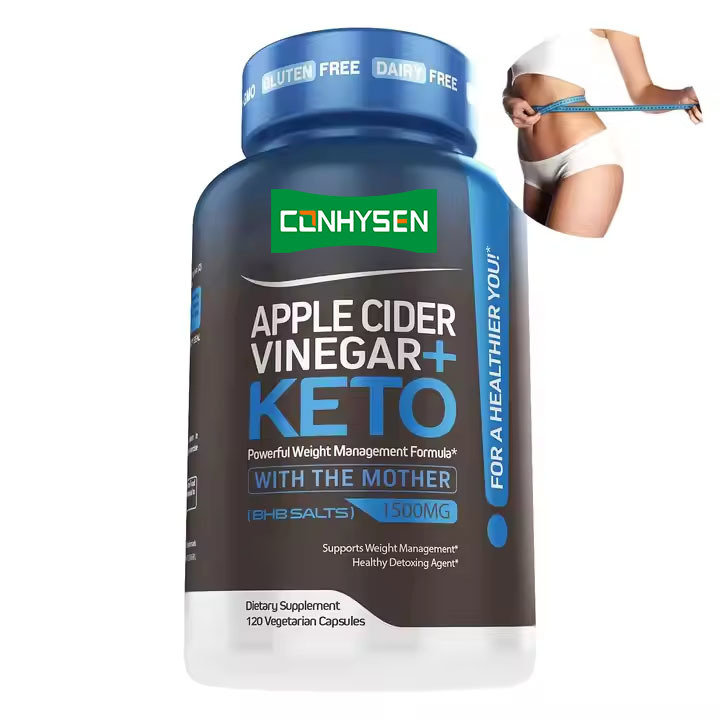 La marque privée soutient la désintoxication des capsules de cétone ACV des pilules avancées de perte de poids et des capsules de vinaigre de cidre de pomme