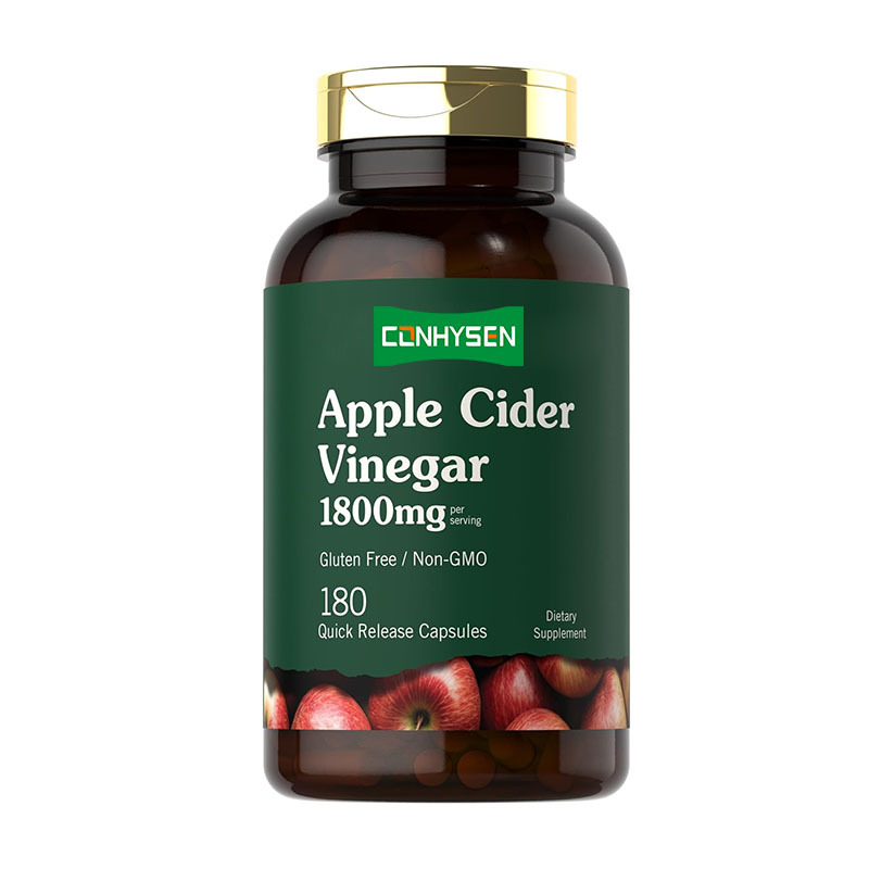 OEM marque privée Pilules de perte de poids pour le corps supplément de ACV avec vitamine et zinc Capsules de vinaigre de cidre de pomme organiques