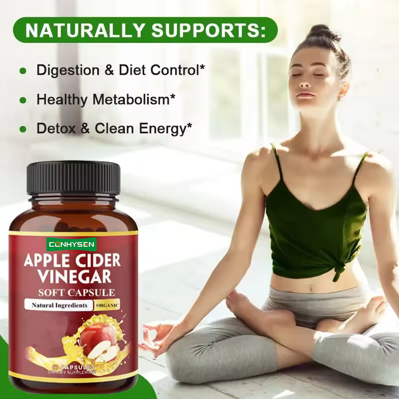 Wellbody OEM/ODM Usine de marque privée Fourniture Halal Naturel Biologique KETO Capsules de Vinaigre de Cidre de Pomme pour la Mise en Forme du Corps