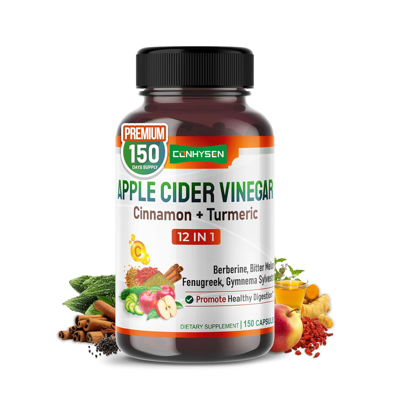 La formule de la capsule de vinaigre de cidre soutient la détoxification et le nettoyage de la digestion énergétique - ACV