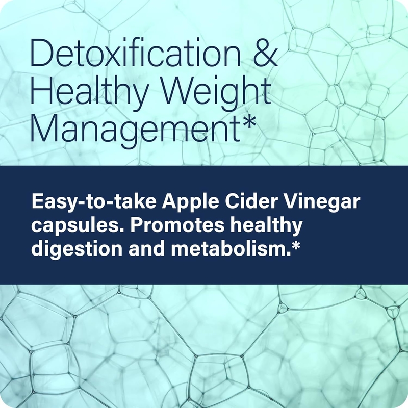 Capsules détox au vinaigre de cidre de pomme de qualité supérieure avec enzymes digestives : favorisent le métabolisme, la gestion du poids et la santé intestinale