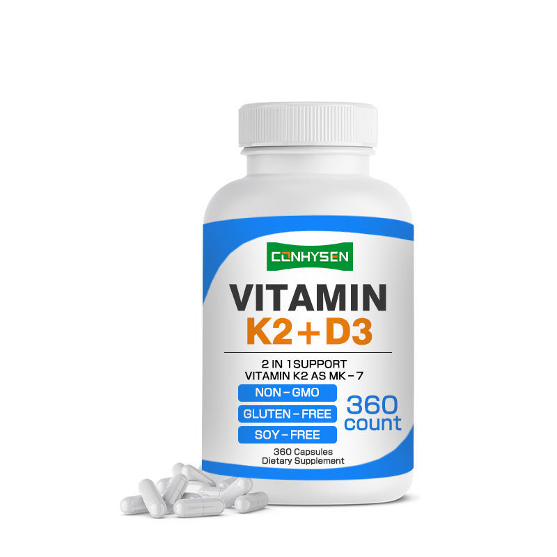 Capsules personnalisées Vitamine K2 D3 2-en-1 : Soutien pour la santé cardiaque, osseuse et immunitaire