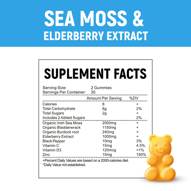 Des gommes de mousse de mer 8 en 1 Formule Premium personnalisée