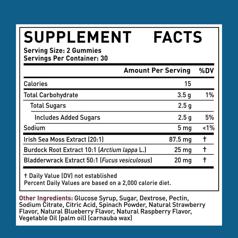 L'extrait de mousse de mer d'Irlande produit par l'usine est fourni pour le nettoyage et la désintoxication.