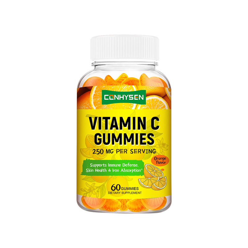 Gélifiés à la vitamine C de marque personnalisée 60 gélifiés pour le soutien anti-inflammatoire Fournisseur