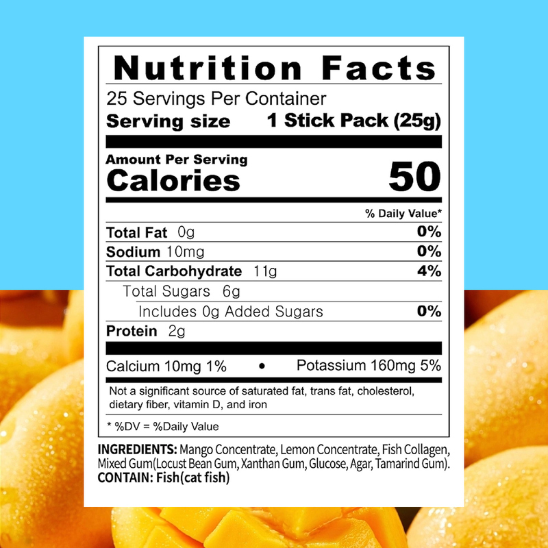 La gelée de collagène avec mangue favorise la santé des articulations et des os