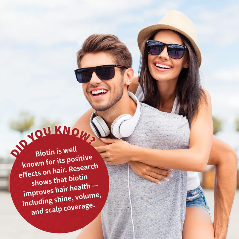 Vegan en gros Biotine gomme complexe Vitamines minéraux pour les cheveux Peau ongles Santé favorise la production de kératine chez les adultes Adolescents