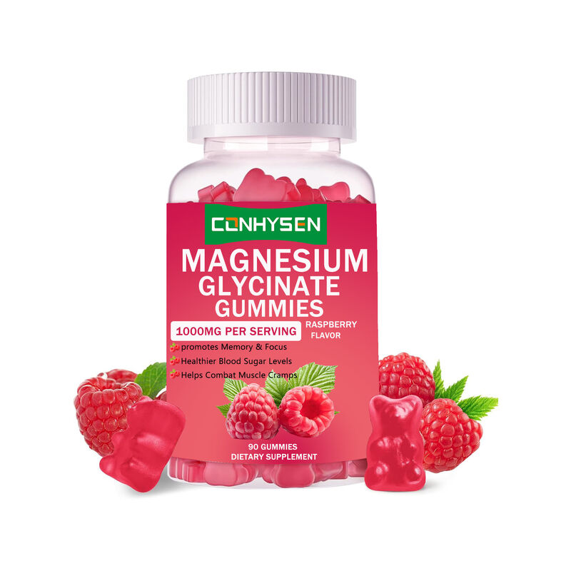 Vente à chaud Vegan Vitamine D Supplément alimentaire Améliore la qualité du sommeil Glycinate de magnésium