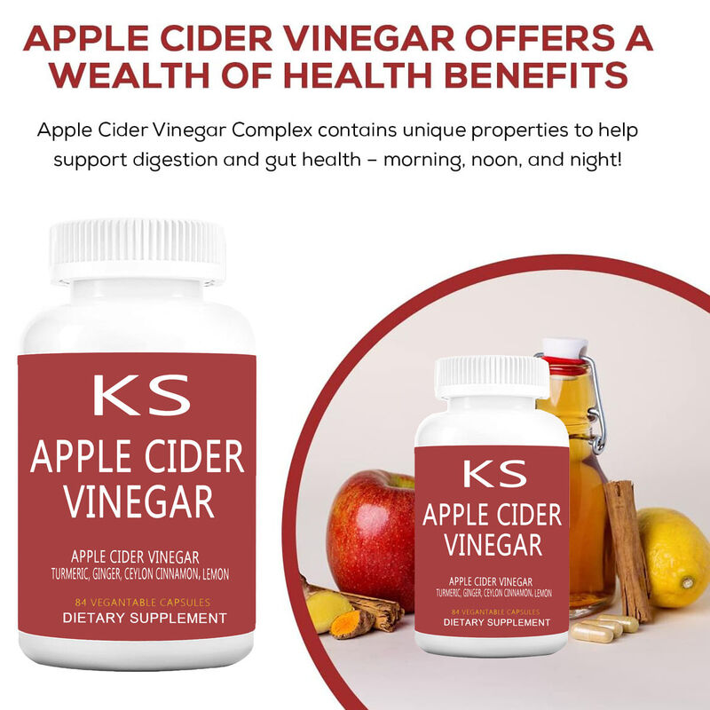 Complément détoxifiant en capsules de vinaigre de cidre de pomme naturel Beworths, poudre nutritionnelle sportive pour une gestion efficace du poids