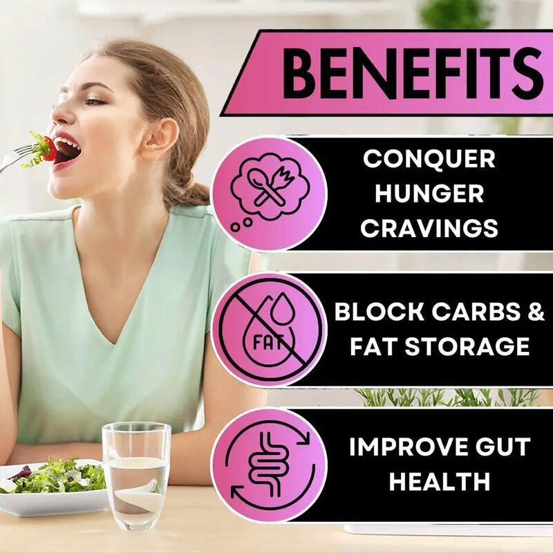 OEM Pilule de fibres alimentaires saines pour brûler les graisses et supprimer l'appétit, pilules amincissantes pour femmes, suppresseur d'appétit pour la perte de poids