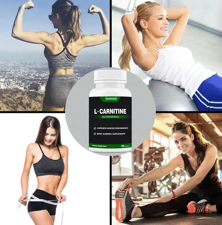 Suppléments alimentaires à marque privée L-carnitine Fumarate Lotus Leaf Perte de poids Perte de poids Capsules de L-carnitine Fibre alimentaire