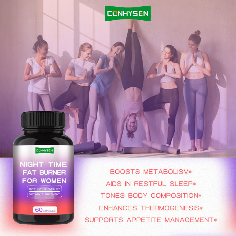 Supplément efficace de perte de poids brûleur de graisse Capsules de perte de poids brûleur de graisse de nuit pour les femmes Supplément de capsules