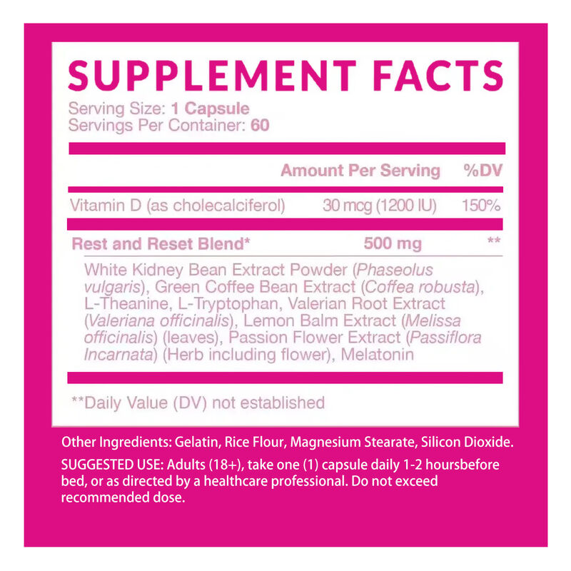 OEM brûleur de graisse de nuit Capsules de perte de poids Capsules de désintoxication santé Nettoyer la perte de poids Supprimer l'appétit Augmenter le métabolisme