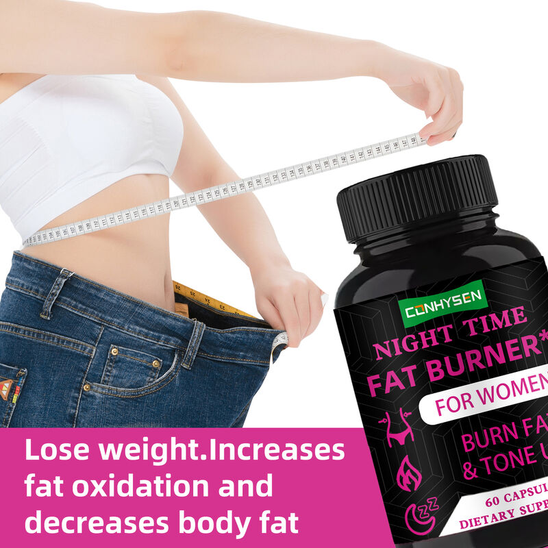 OEM brûleur de graisse de nuit Capsules de perte de poids Capsules de désintoxication santé Nettoyer la perte de poids Supprimer l'appétit Augmenter le métabolisme
